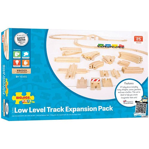 BigJigs Train Set Accessories Bigjigs Track Expansion Set 25pcs