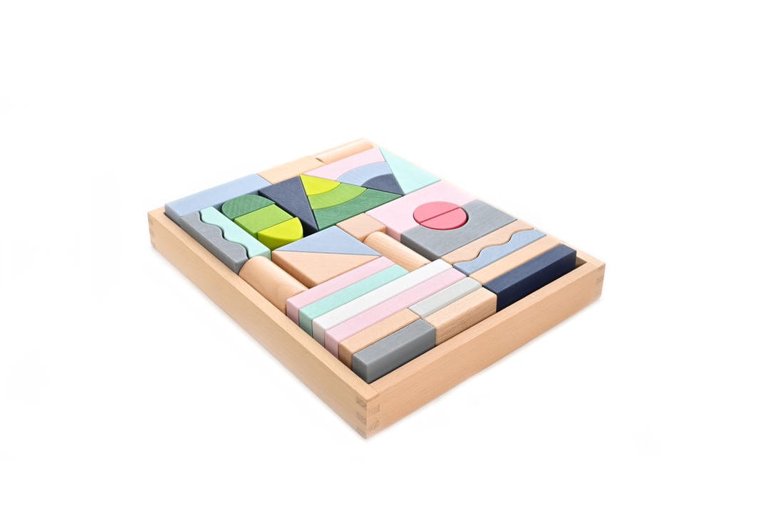 EverEarth Wooden Blocks EverEarth 37 Piece Block Kit