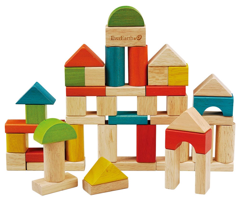 EverEarth Wooden Blocks EverEarth 50pcs Building Blocks