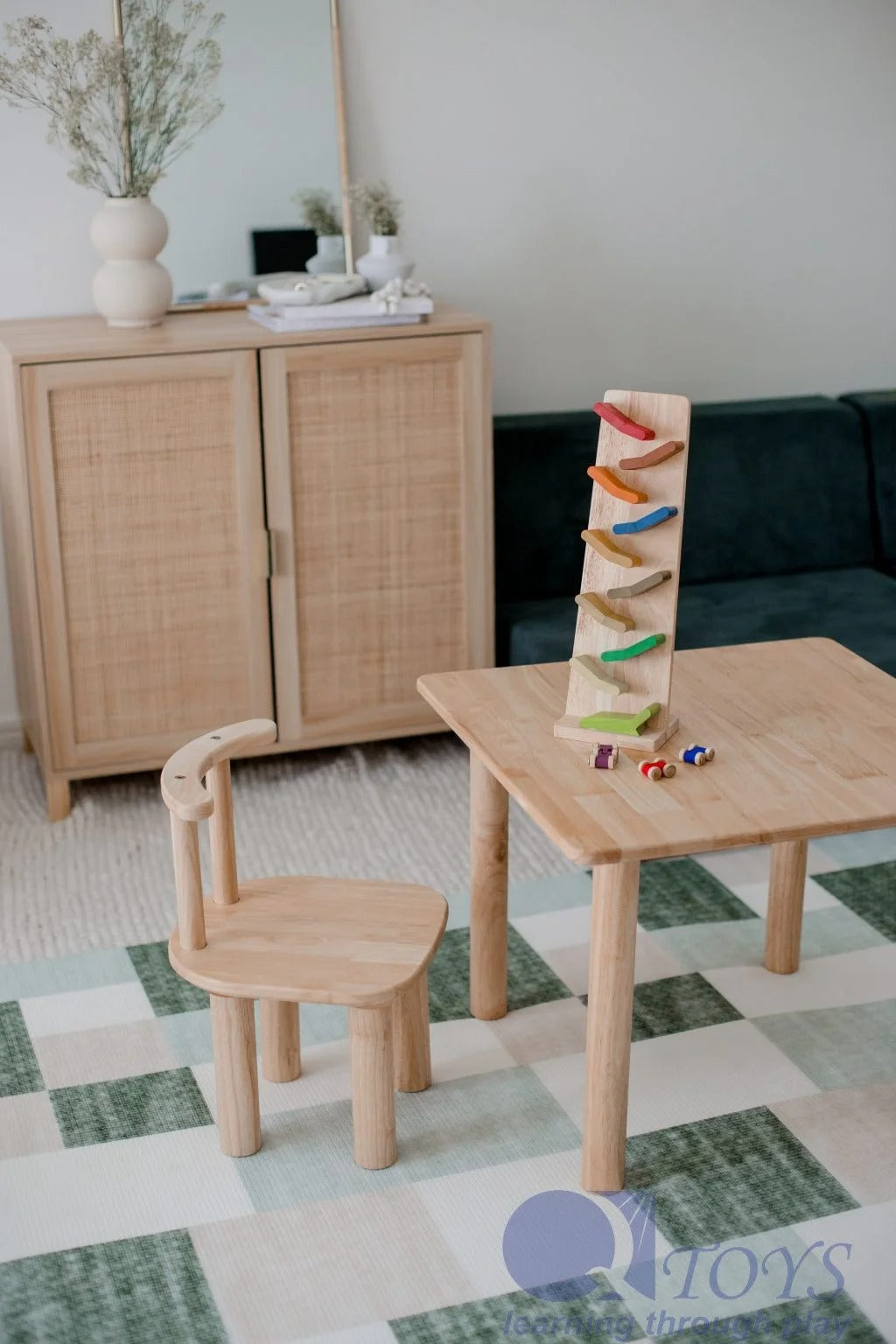 Coloured Zig Zag Racing Car