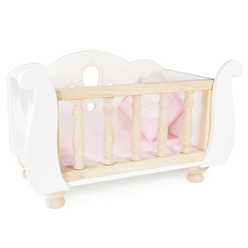 Le Toy Van Dolls and Accessories Honeybake Dolly Cot Sleigh - Damaged Box Cot Fine