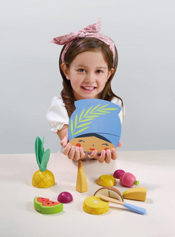Tender Leaf Toys In the Kitchen Tropical Fruit Chopping Board