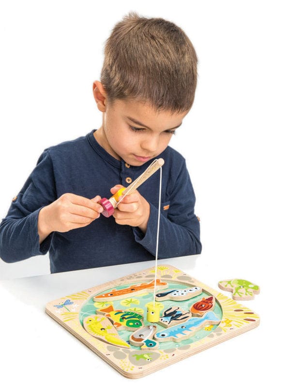Tender Leaf Toys Magnetic Puzzles Tender Leaf Pond Dipping Fishing