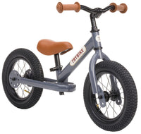 Trybike Balance Bikes Trybike Steel Grey, Brown Seat & Grips