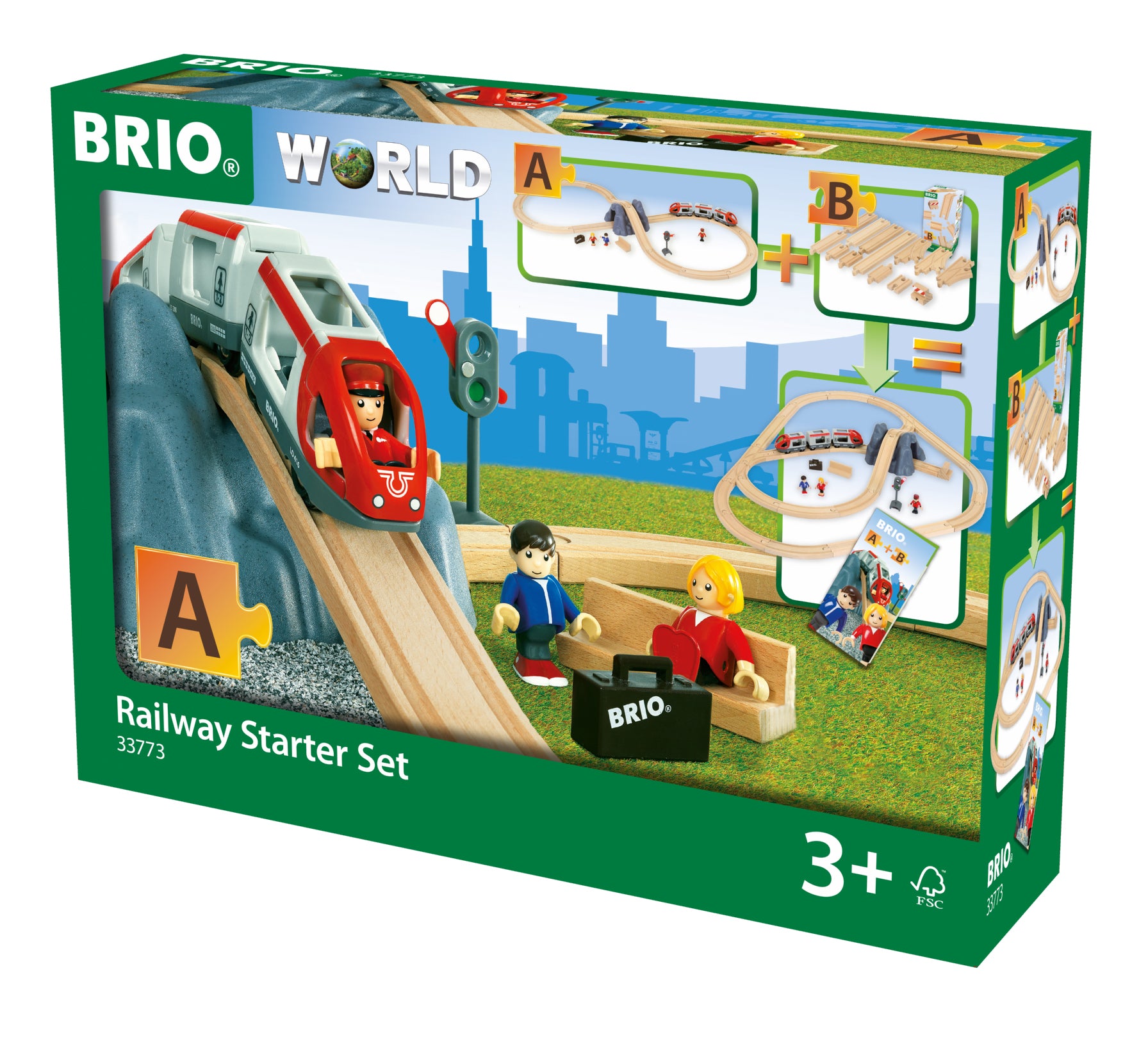 Brio Train Set - Railway Starter Set "A"- 26 pieces