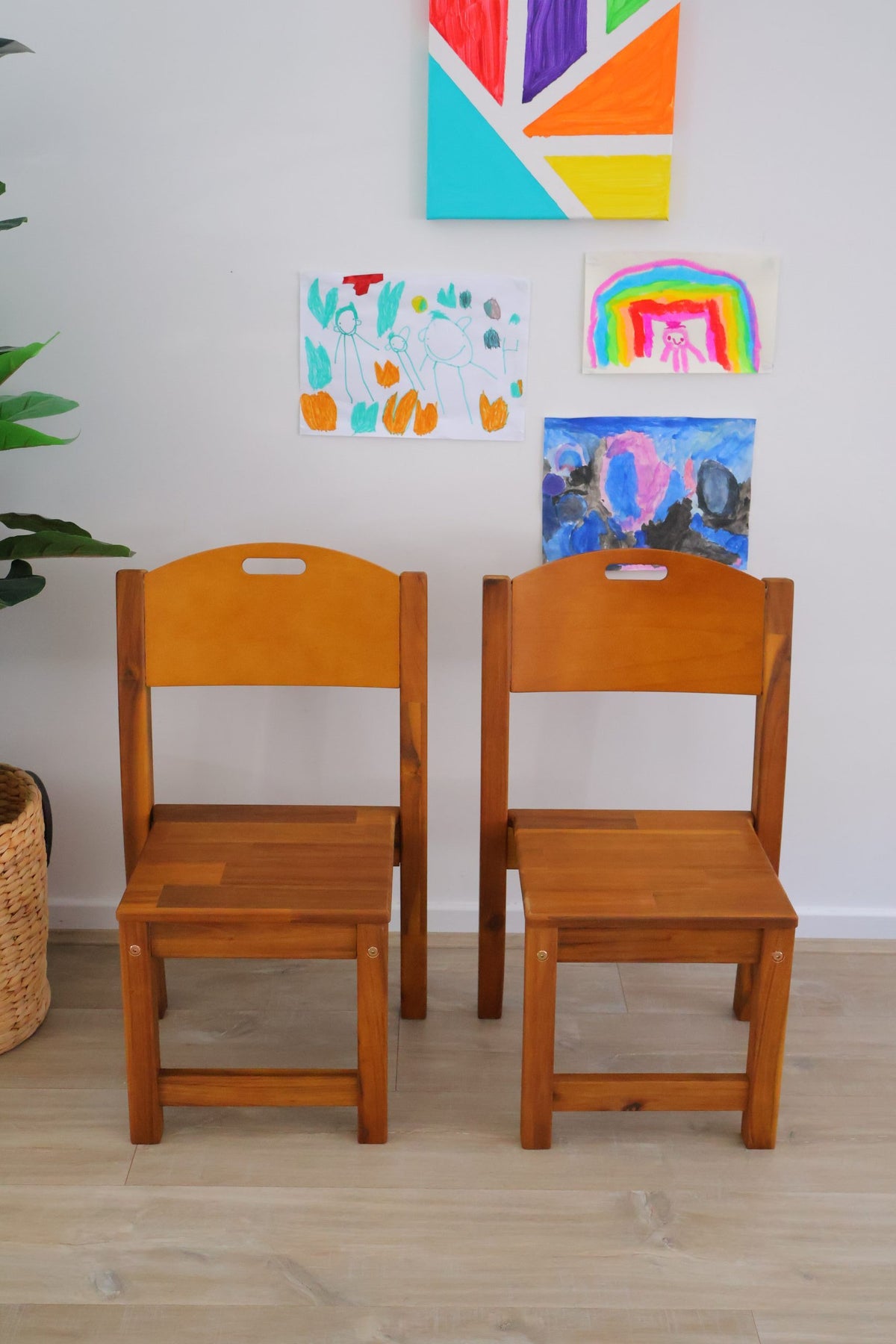 Acacia Stacking Chair-Set of 2