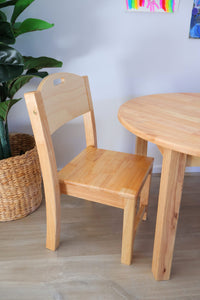 Rubber Wood Stacking Chairs – Set of 2