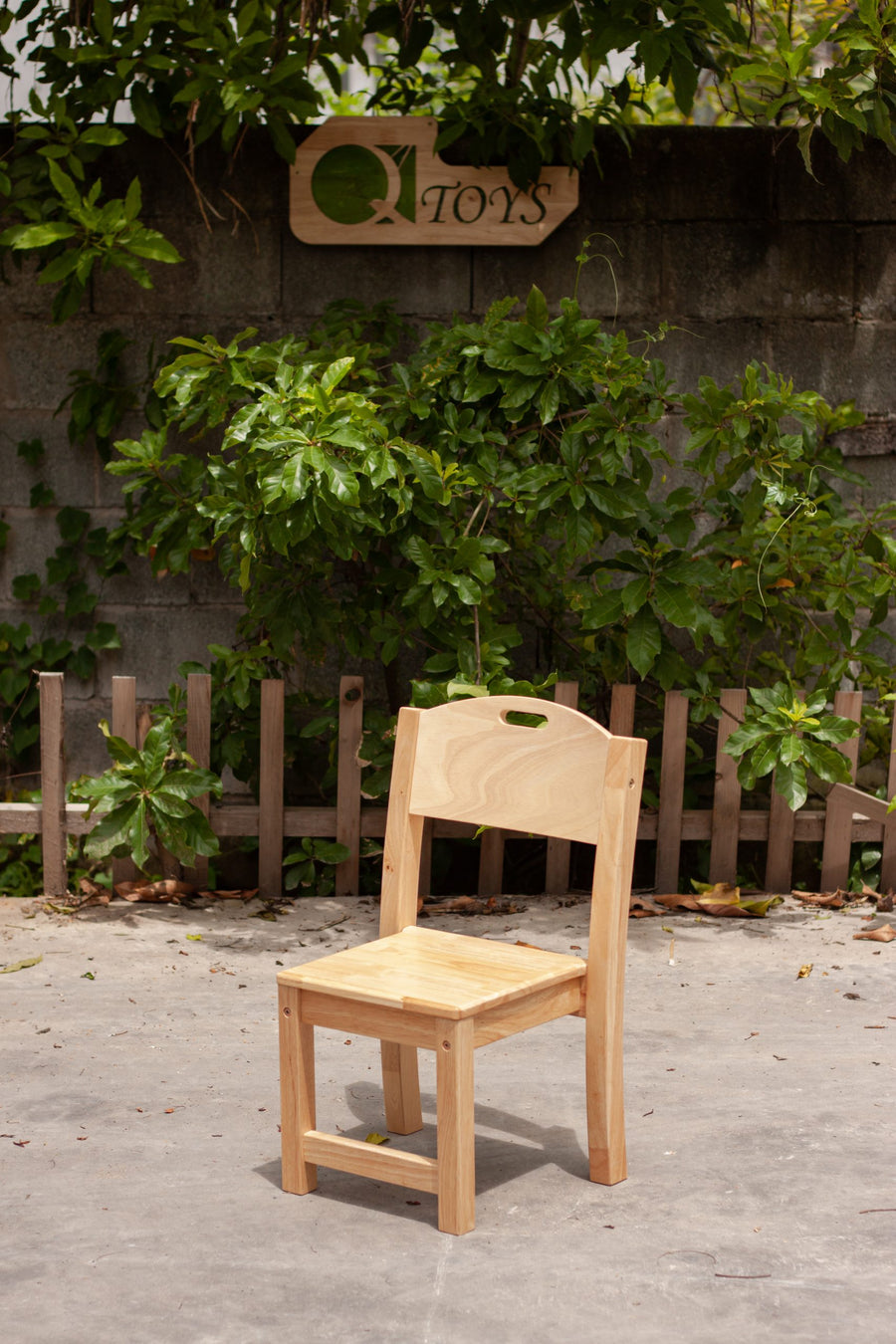Rubber Wood Stacking Chairs – Set of 2