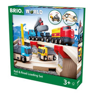 BRIO Rail & Road Loading Set 32 pieces