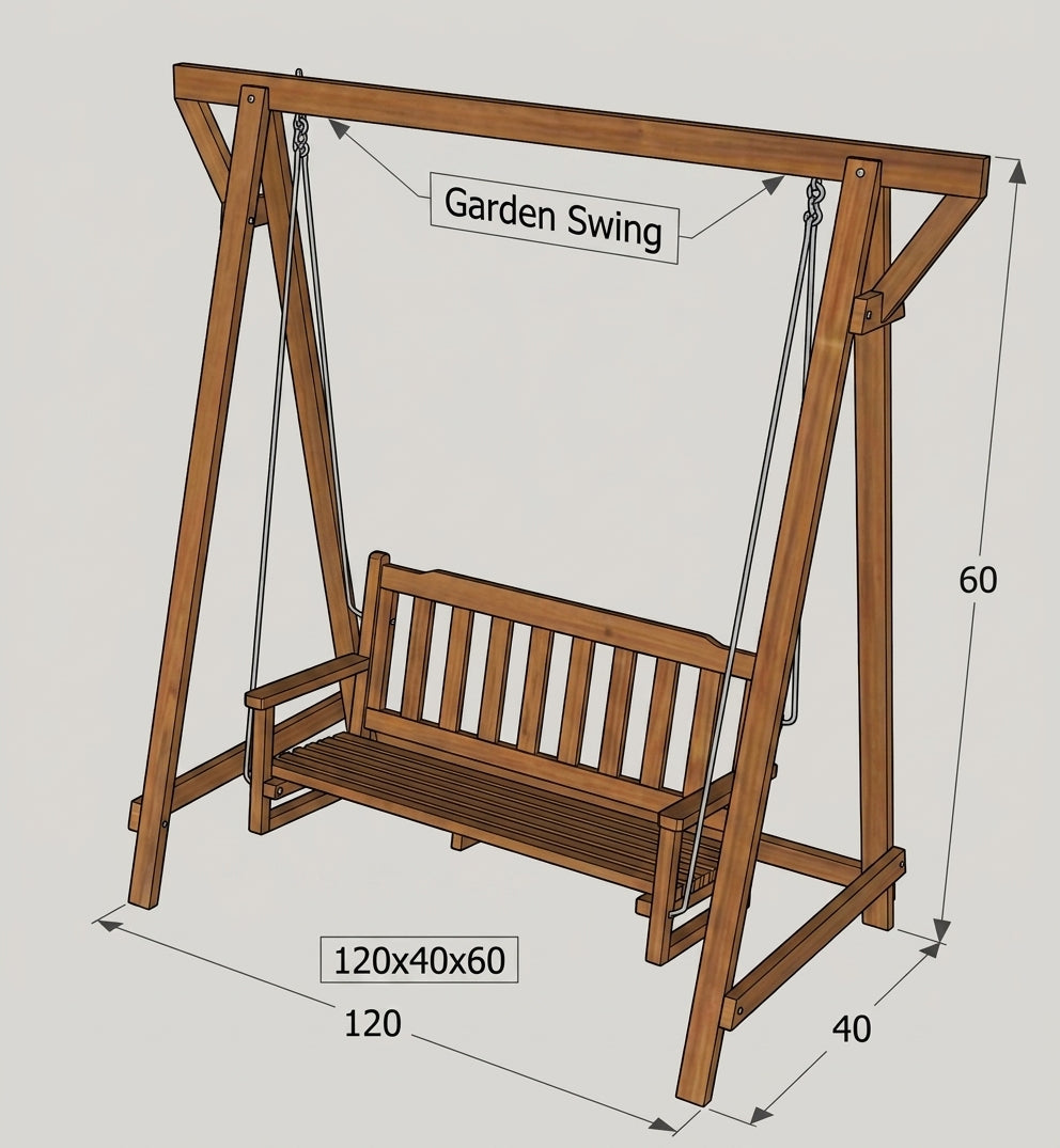 Maculata Kids Outdoor Garden Swing
