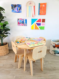 Danish Round Table and 4 Chairs