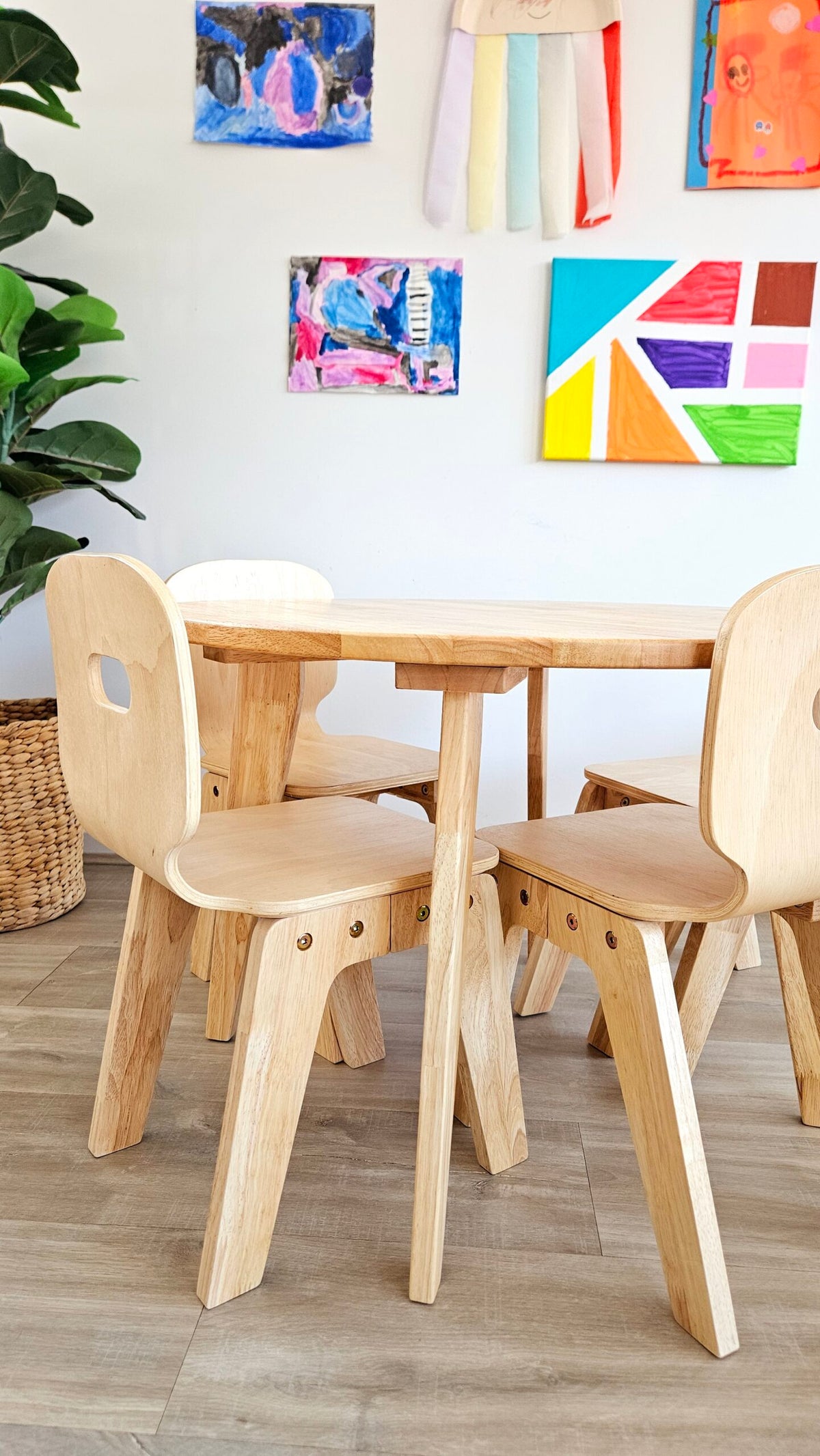 Danish Round Table and 4 Chairs