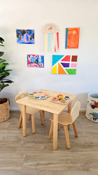 Classic Square Table and 2 Chairs