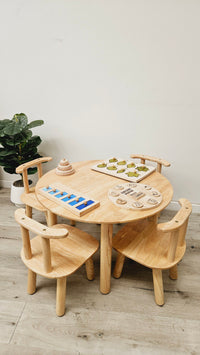 Round table and 4 chairs