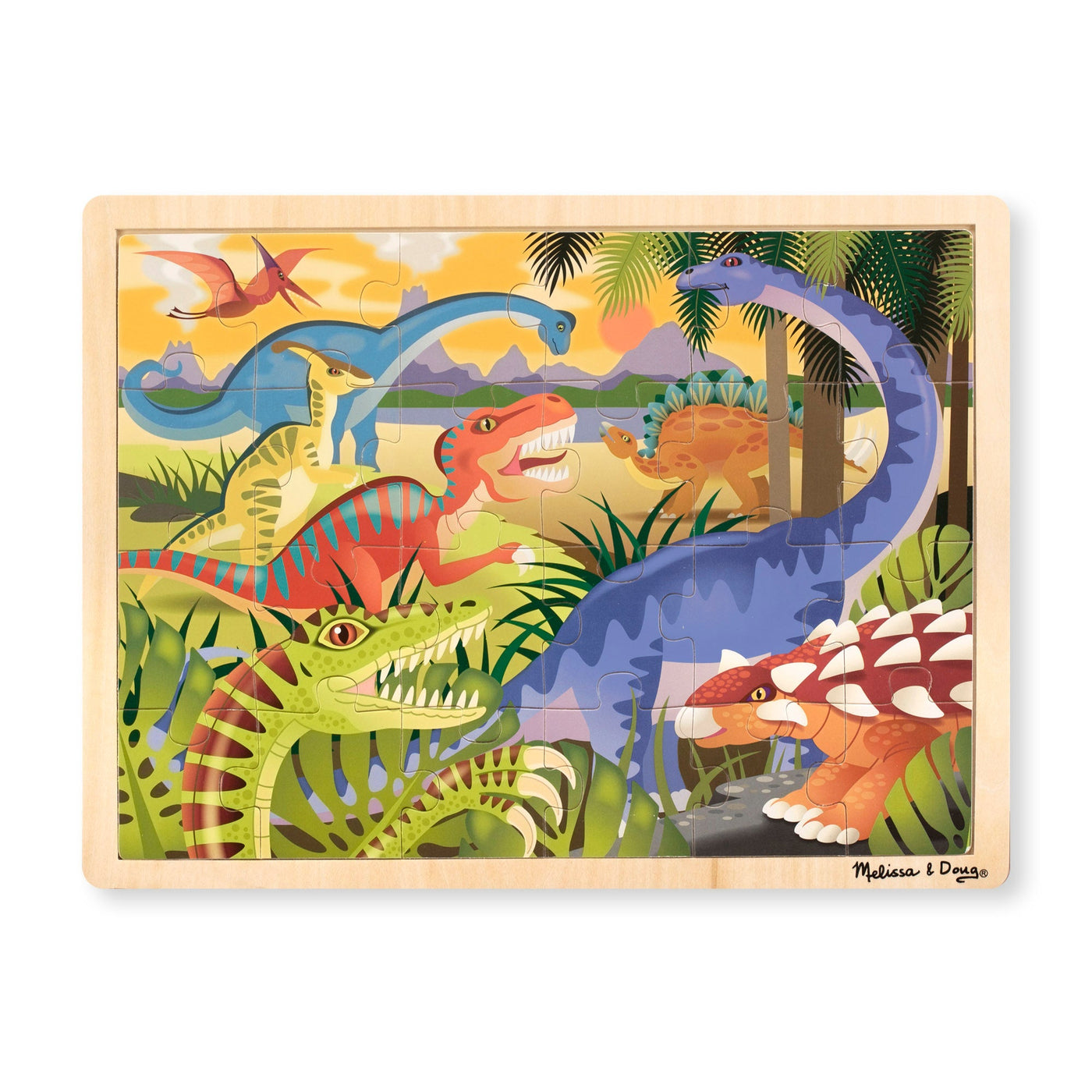 Melissa and Doug Dinosaurs Jigsaw - 24pc