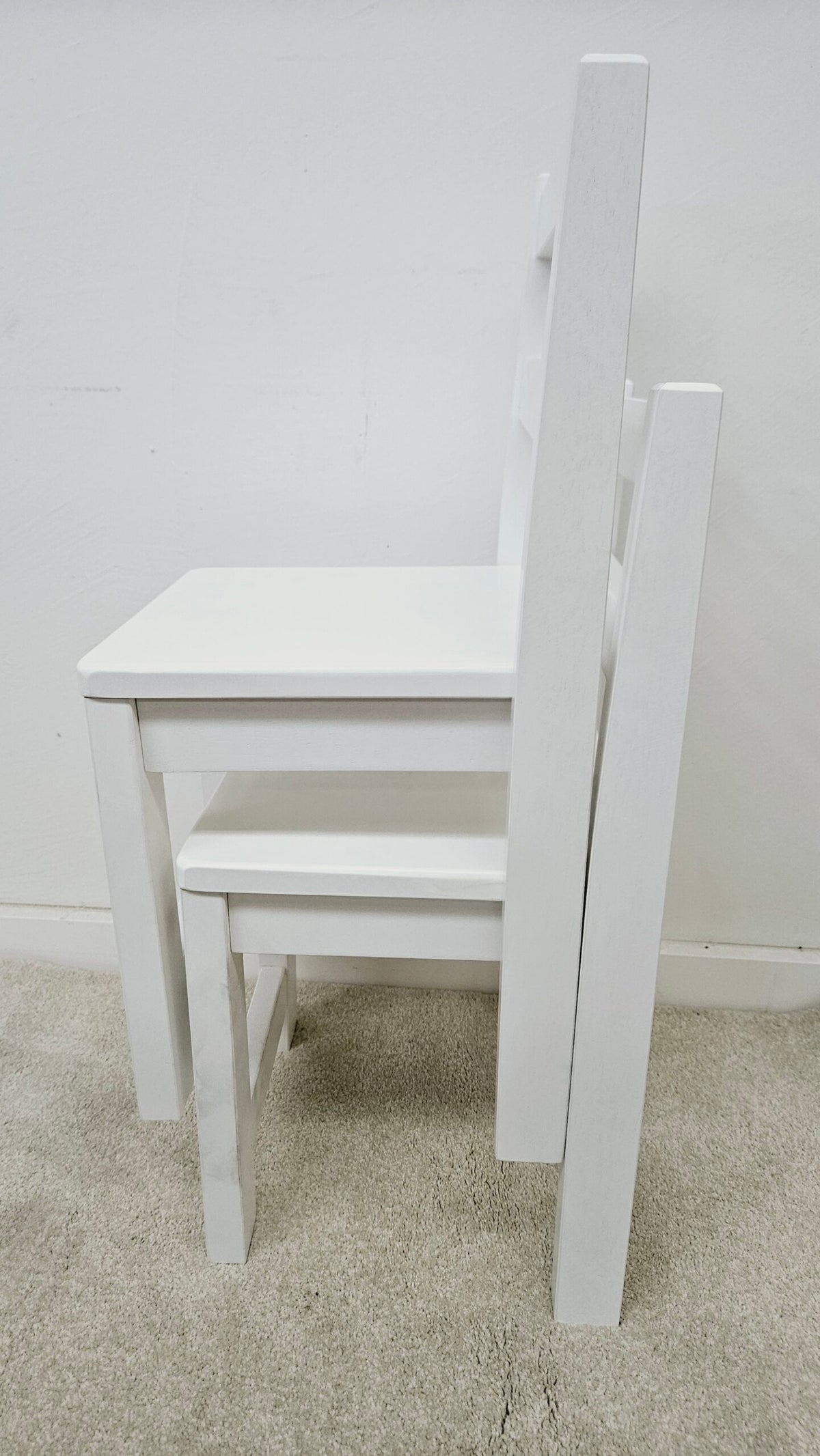 White timber Standard Chairs – Set of 2