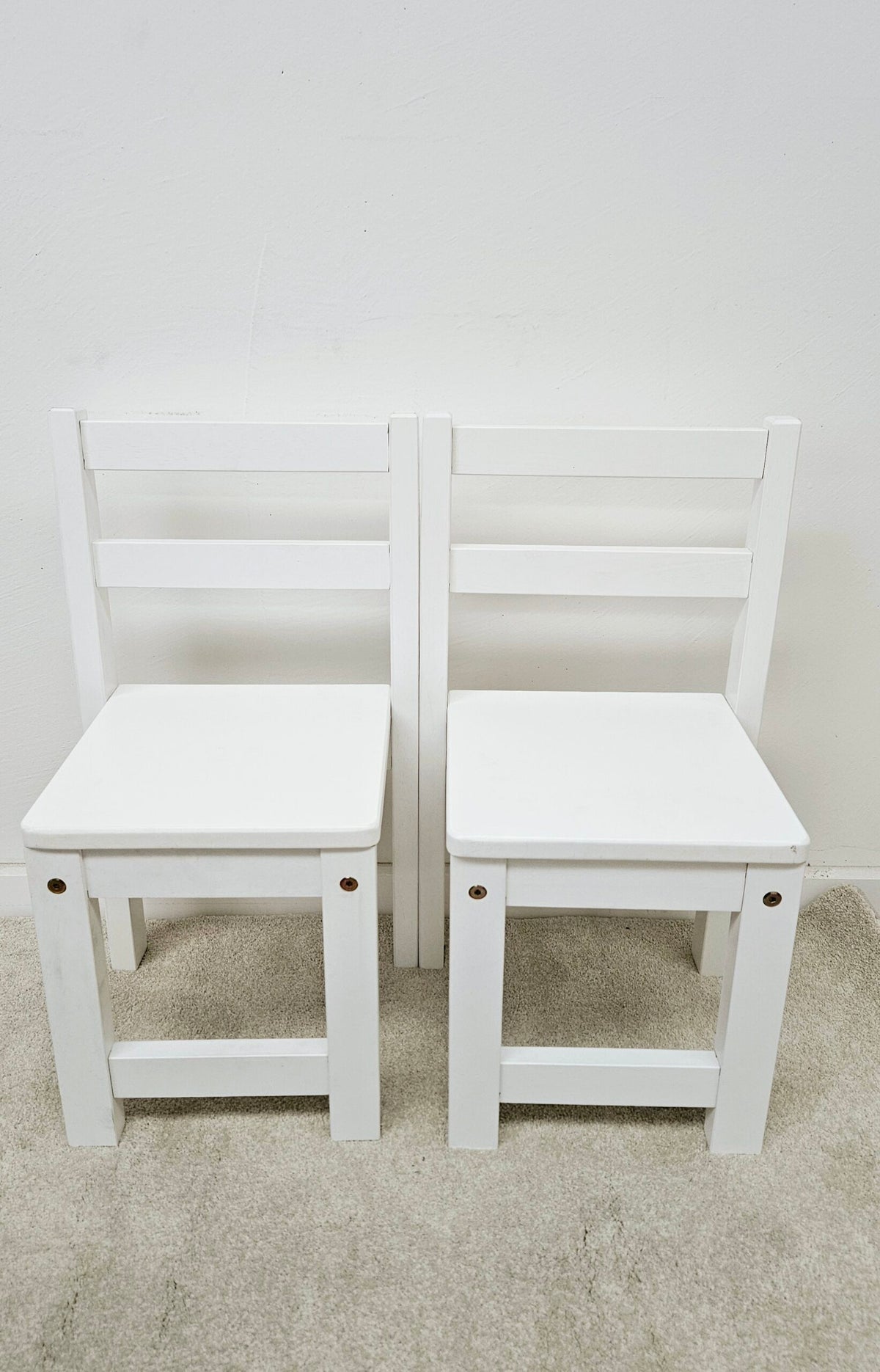 White timber Standard Chairs – Set of 2