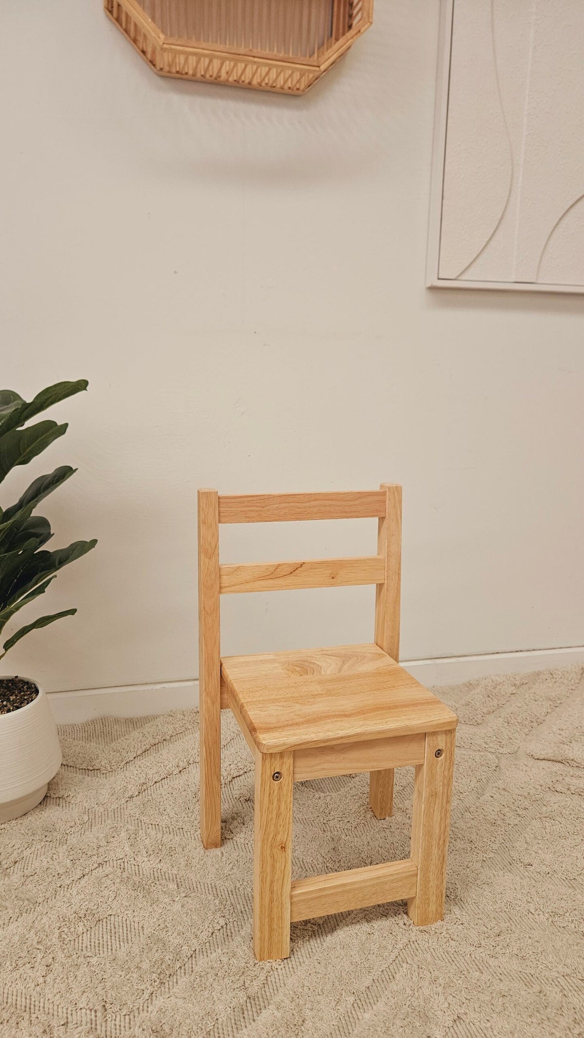 Rubber wood Standard Chairs – Set of 2