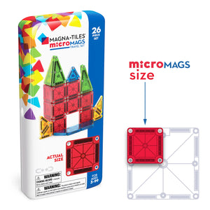 Magna-Tiles microMAGS Travel Set - 26 Piece Set