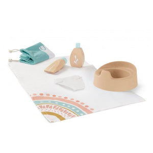 Role Play Doll Wooden Care Set