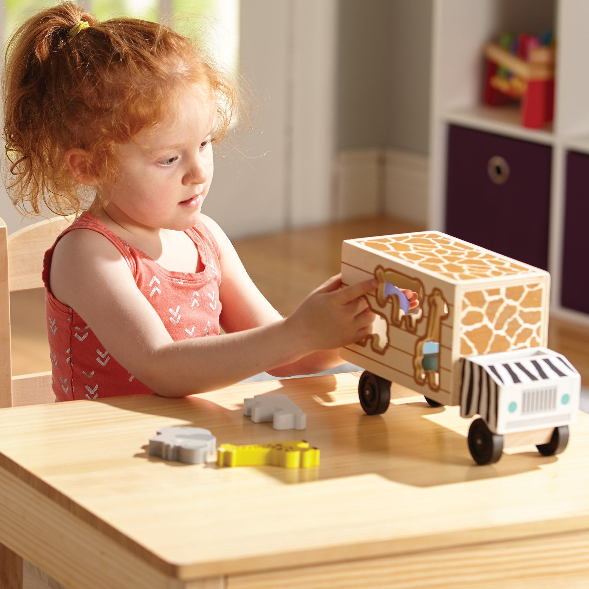 Melissa and Doug Animal Shape Sorting truck