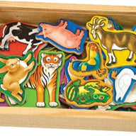 Melissa and Doug Animal Magnets In A Box of 20