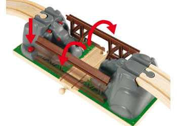 BRIO Bridge - Collapsing Bridge, 3 pieces