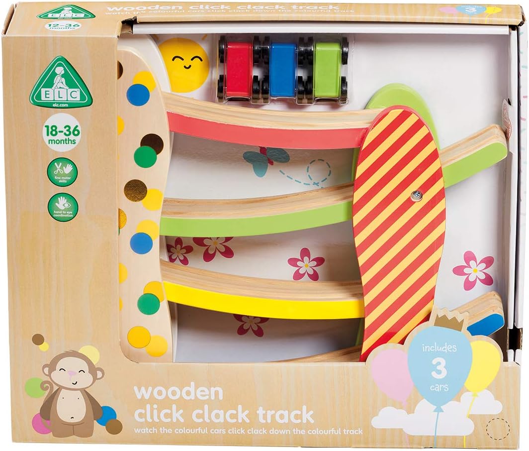 Early Learning Centre Wooden Click Clack Race Track