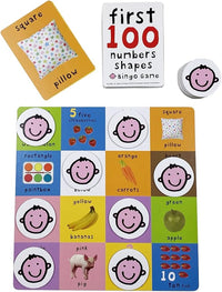 First 100 Numbers And Shapes Bingo Game