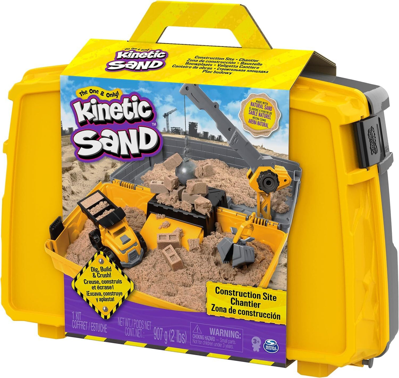Kinetic Sand Construction Folding Sandbox