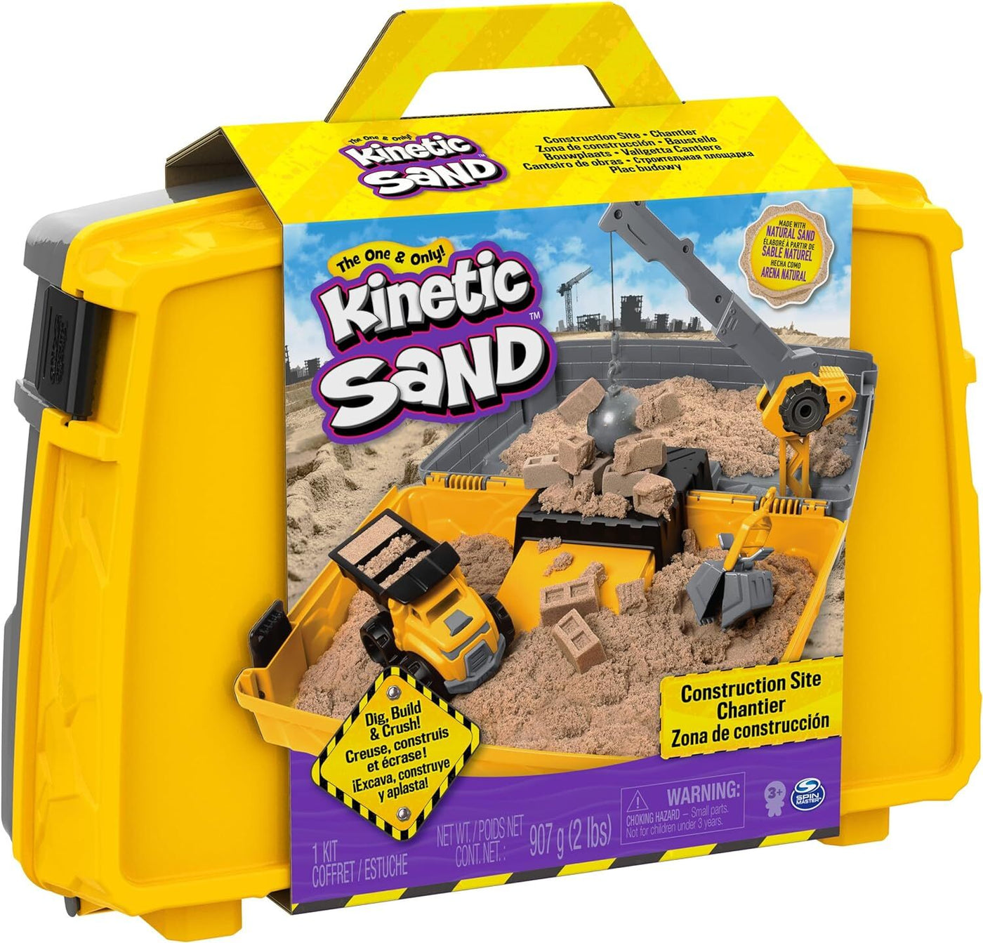 Kinetic Sand Construction Folding Sandbox