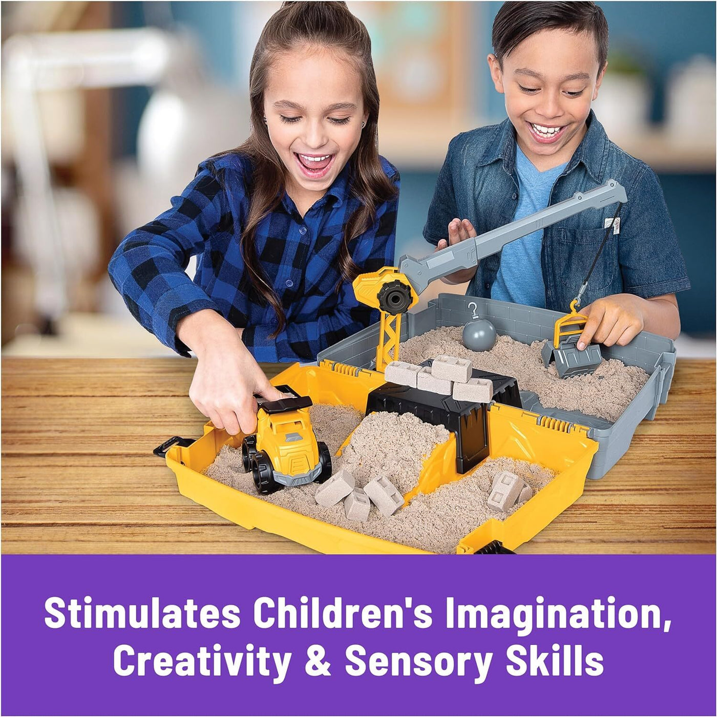 Kinetic Sand Construction Folding Sandbox