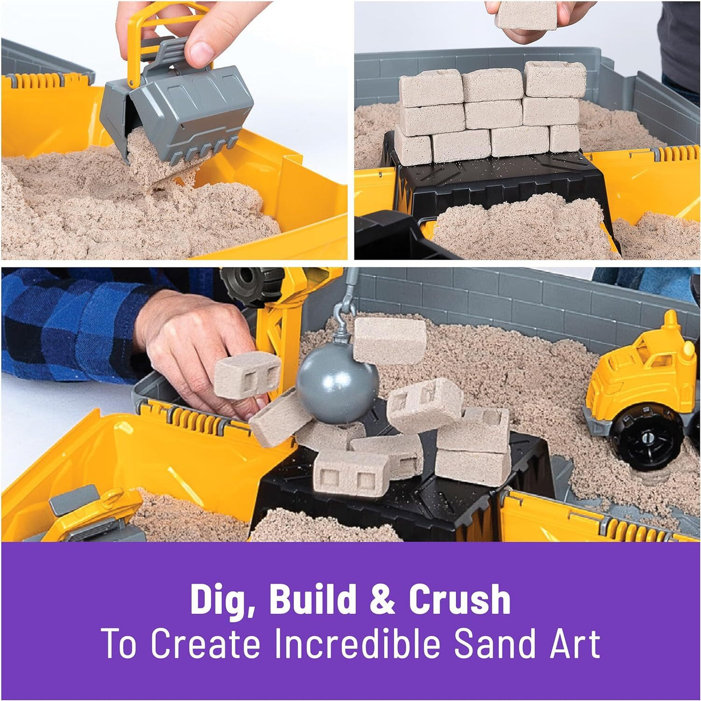 Kinetic Sand Construction Folding Sandbox