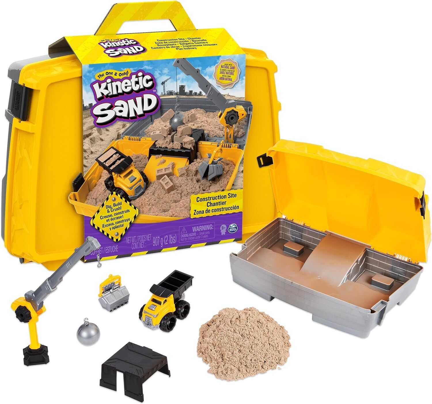 Kinetic Sand Construction Folding Sandbox