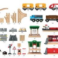 Brio Train Set - Deluxe Railway Set- 87 pieces