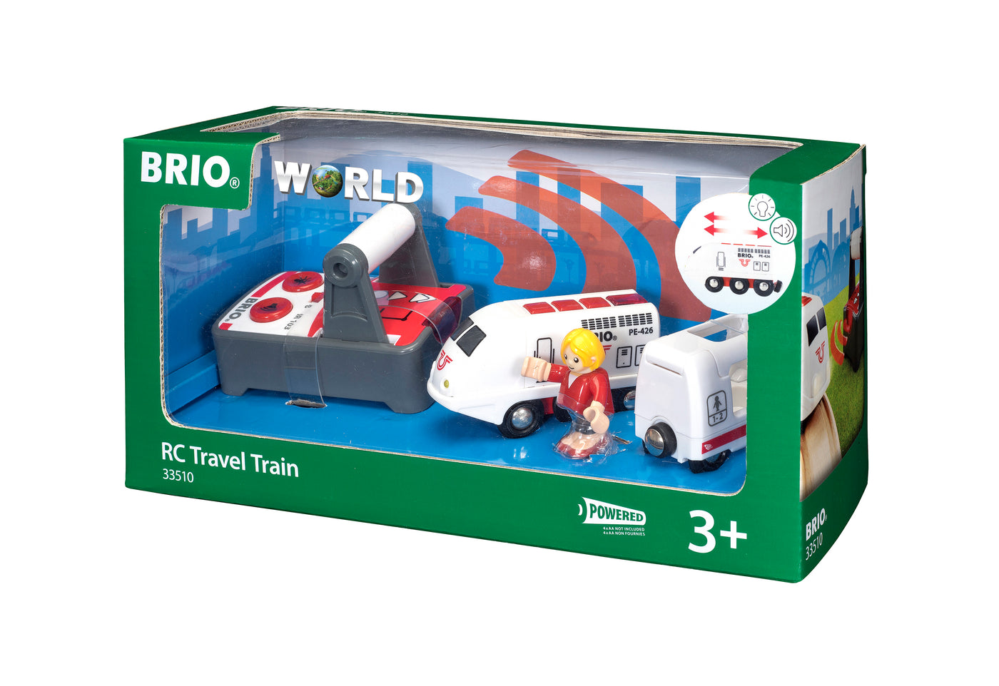 BRIO RC Travel Battery Train- 4 pieces