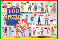 eeBoo 100 PC Puzzle - Children of World