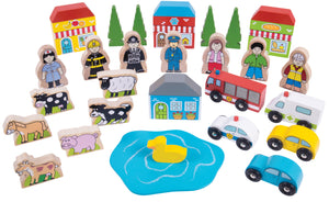 Railway Trackside Accessory Set