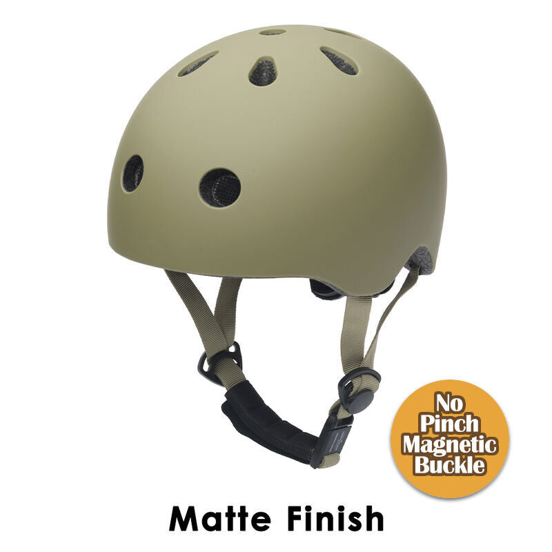 Small/Medium Matte Green Helmet Pinch-Free