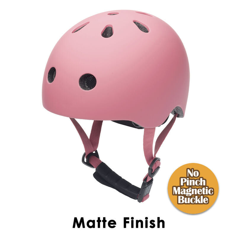 Small/Medium Matte Pink Helmet Pinch-Free