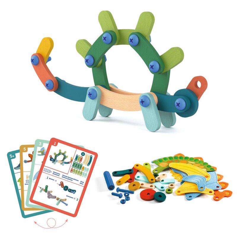 Buildo - Dinosaurs Wooden Construction Set