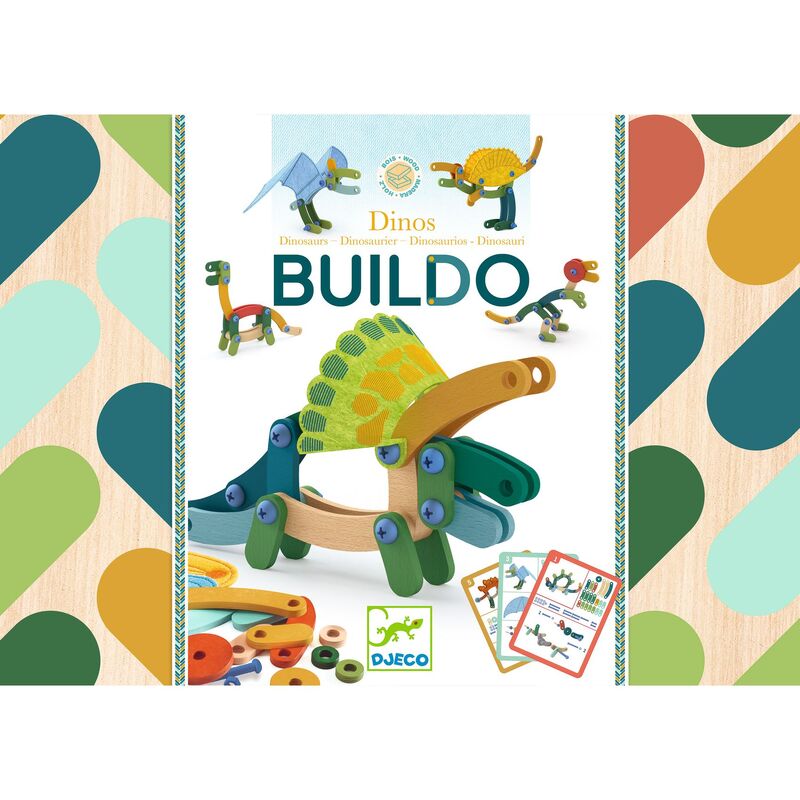 Buildo - Dinosaurs Wooden Construction Set