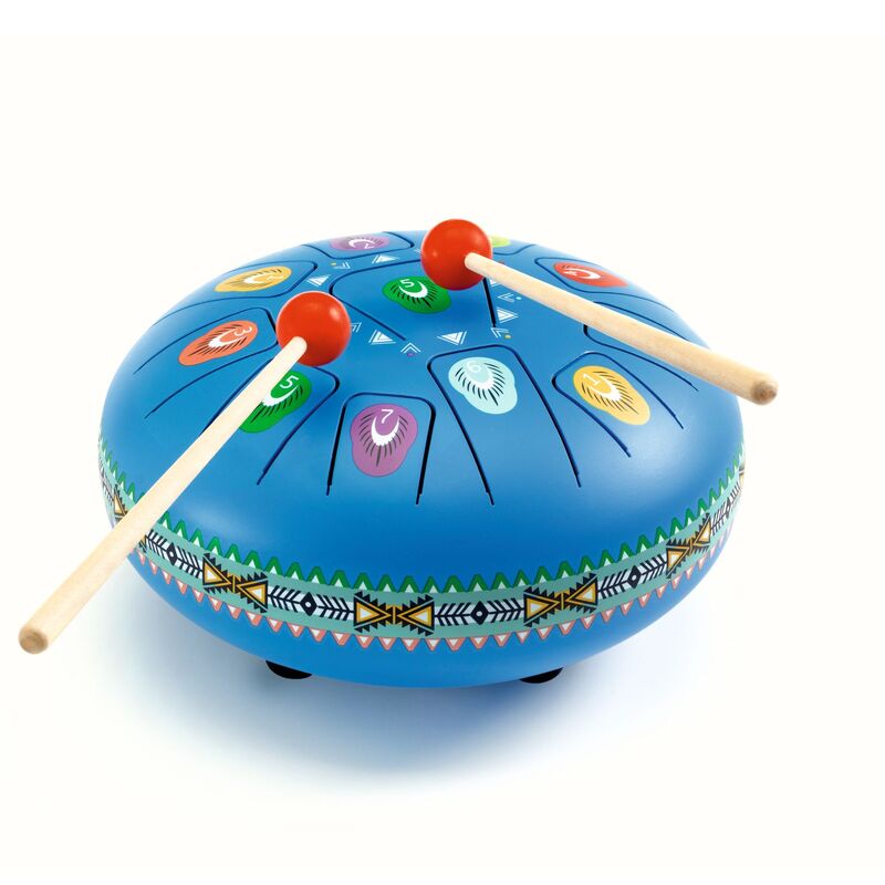 Large Blue Tongue Drum with 11 Notes