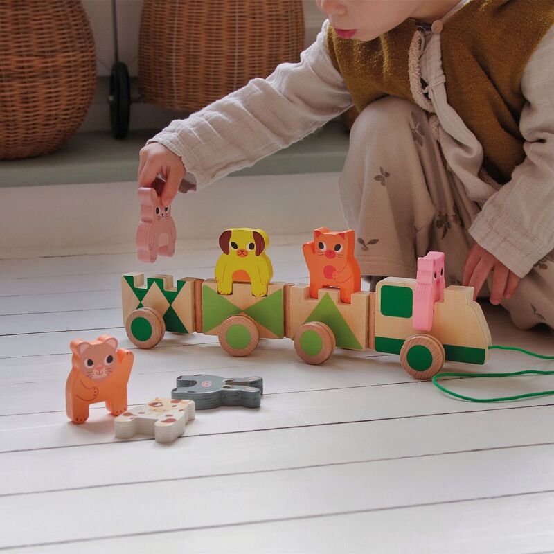 Trainimo Farm Wooden Train
