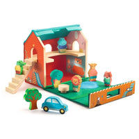 Softi House Portable Felt & Wood Play Set