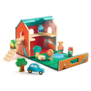 Softi House Portable Felt & Wood Play Set