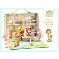 Sylvia & Fox's Forest House with Tinyly Figurine & Pet