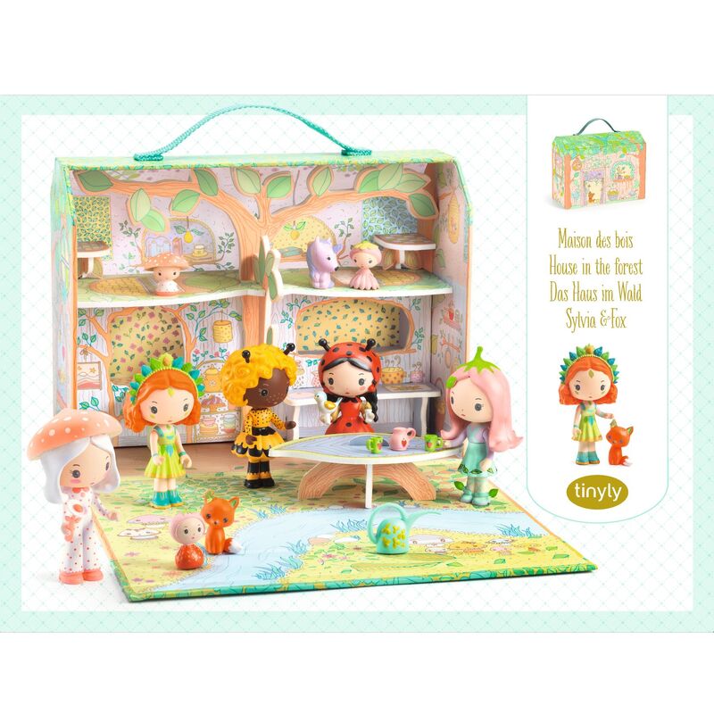 Sylvia & Fox's Forest House with Tinyly Figurine & Pet