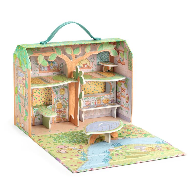 Sylvia & Fox's Forest House with Tinyly Figurine & Pet