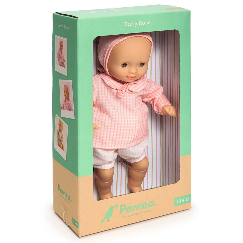 32 cm Pomea Machine Washable Rose Soft Body Doll